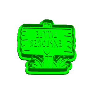 Explorer Sign Cookie Cutter