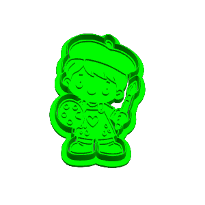 Boy Artist Cookie Cutter