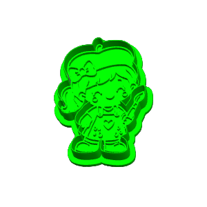 Girl Artist Cookie Cutter
