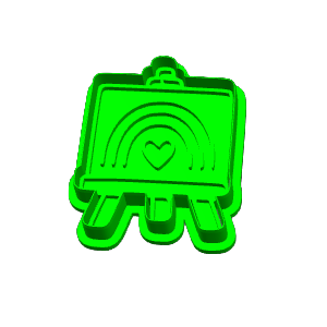 Easel Cookie Cutter