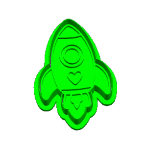 Rocket Cookie Cutter