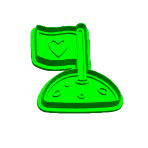 Moon Flag Cookie Cutter