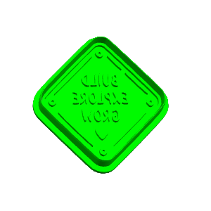 Build Explore Grow Cookie Cutter