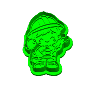 Builder Girl Cookie Cutter