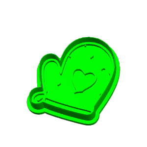 Oven Mit Cookie Cutter