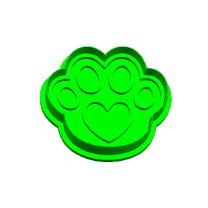 Paw Print Cookie Cutter