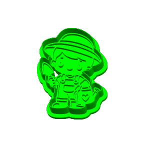 Boy Gardener Cookie Cutter