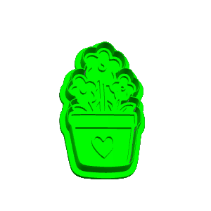 Flower Pot Cookie Cutter