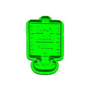 Plant Sign Cookie Cutter
