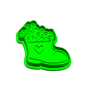Flower Boot Cookie Cutter