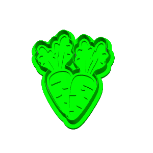 Carrots Cookie Cutter