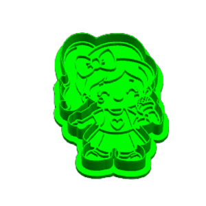 Girl Musician Cookie Cutter