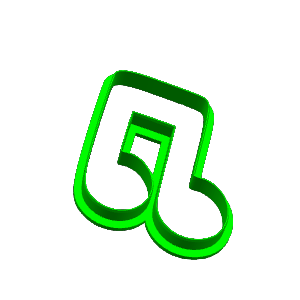 Music Note Cookie Cutter