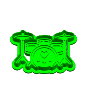 Drum Set Cookie Cutter