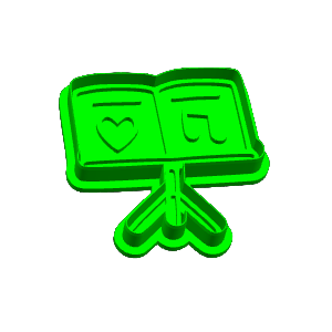 Music Stand Cookie Cutter