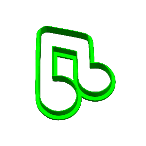 Music Note Cookie Cutter