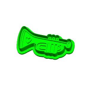 Trumpet Cookie Cutter