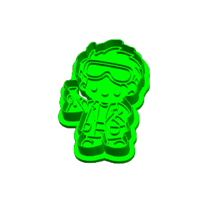 Boy Scientist Cookie Cutter
