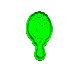 Hand Mirror Cookie Cutter