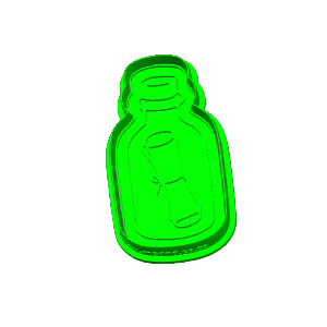 Message In A Bottle Cookie Cutter