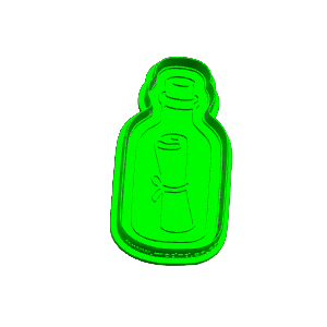 Message in a Bottle Cookie Cutter