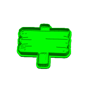 Wooden Sign Cookie Cutter