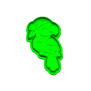 Pirate Parrot Cookie Cutter