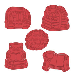 Book Lovers Cookie Cutter Set (5 Piece)